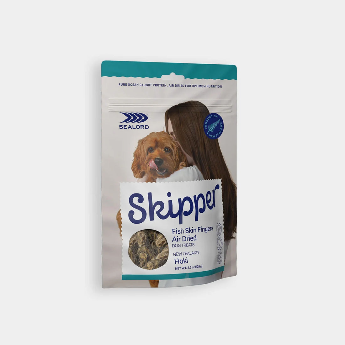Air-Dried Dog Treats Hoki Skin Fingers | Sealord Skipper