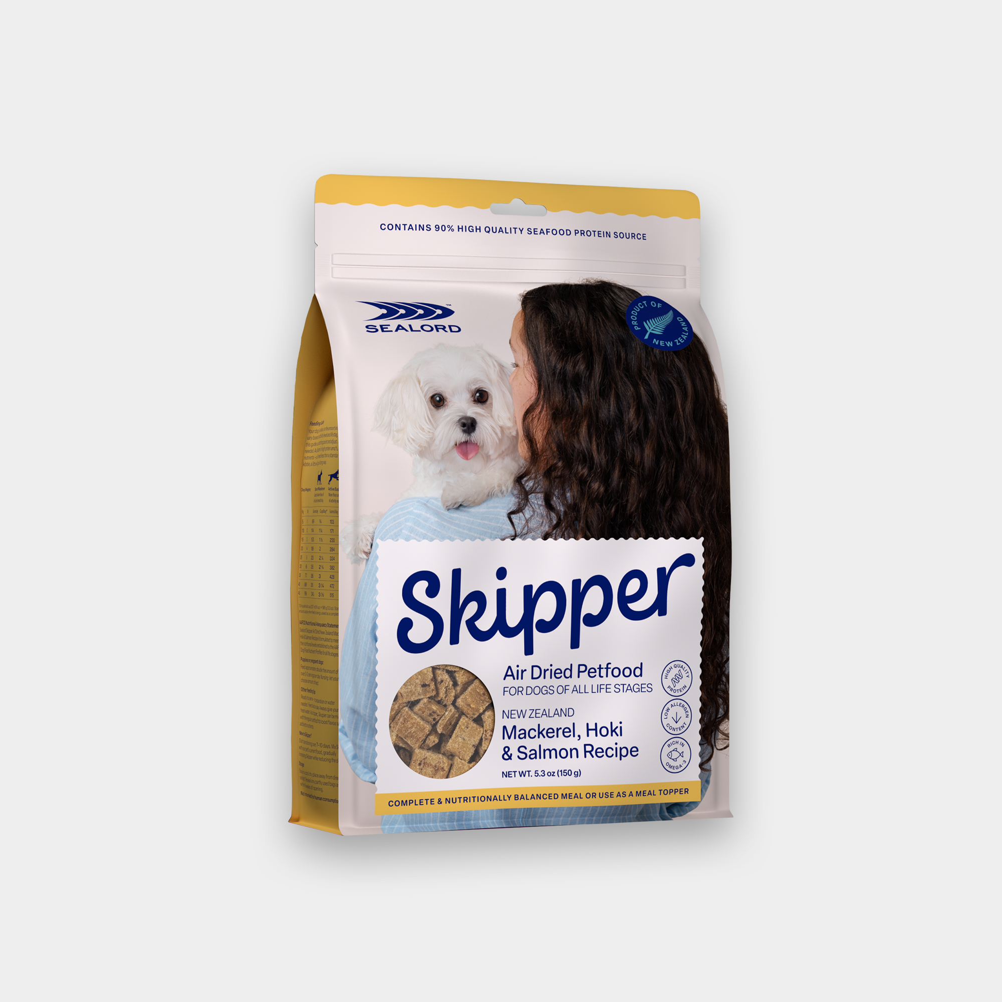 Air-Dried Dog Food Mackerel, Hoki & Salmon | Sealord Skipper