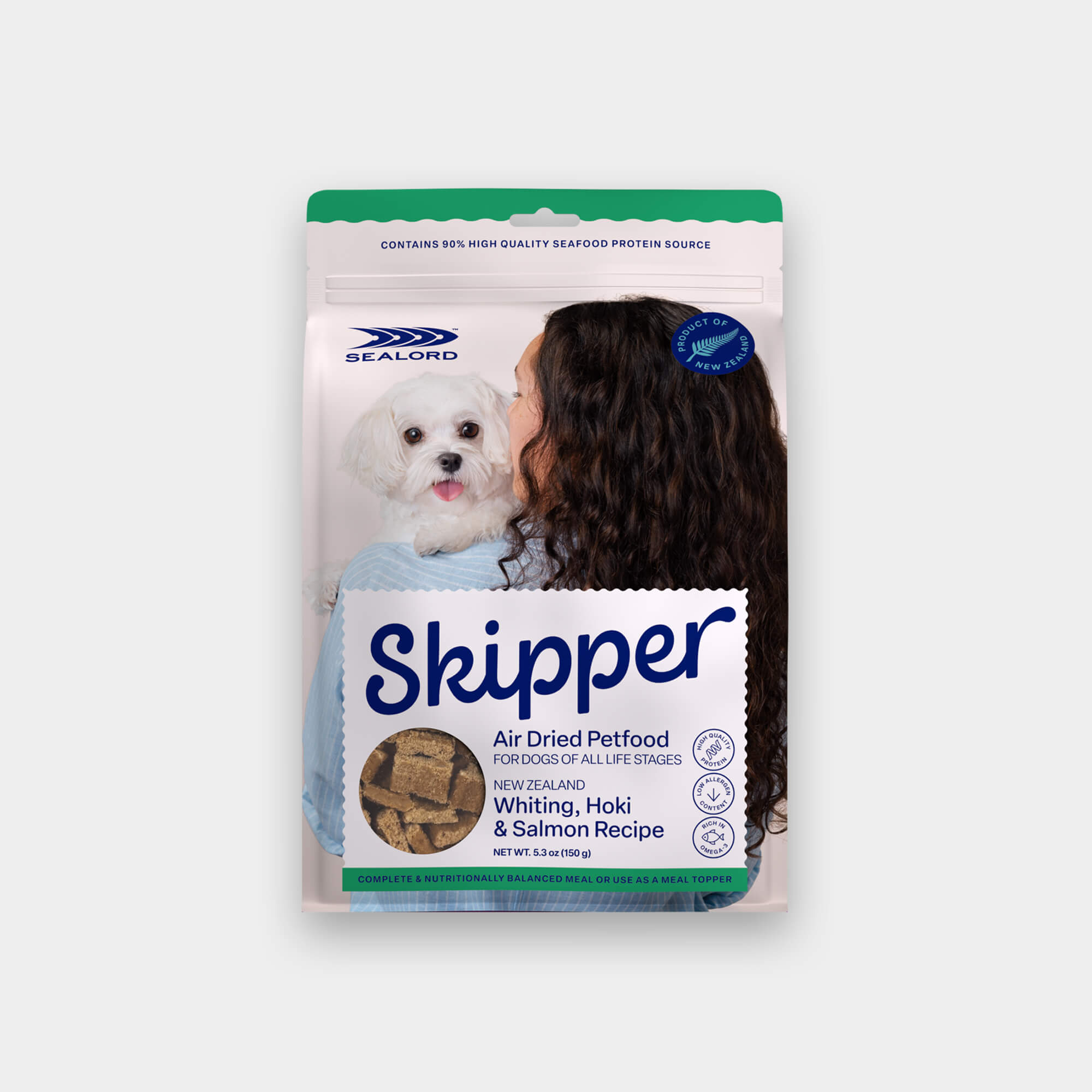 Air-Dried Dog Food Whiting, Hoki & Salmon | Sealord Skipper