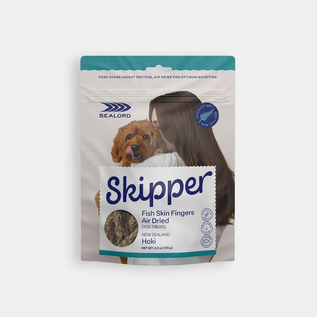 Air-Dried Dog Treats Hoki Skin Fingers | Sealord Skipper